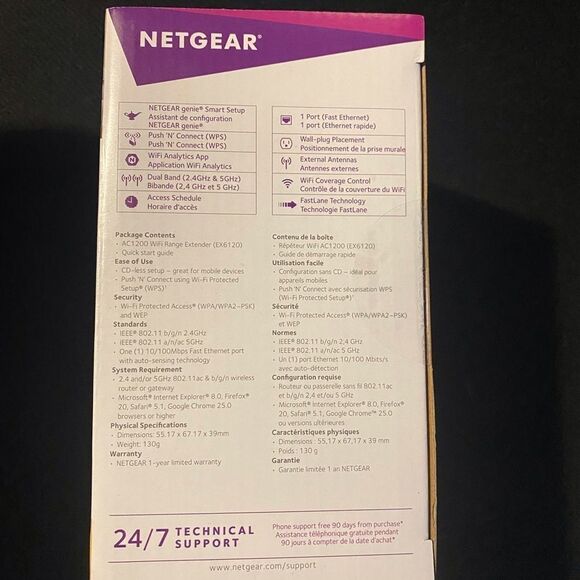 NetGear Wifi AC1200 Range Extender Dual Band New In Box Y - Picture 4 of 6